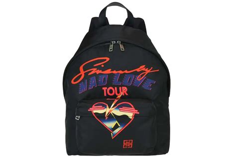 givenchy mad love tour backpack|Givenchy Mad Love Print Backpack Black .